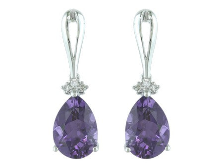 14KY+W London Blue Topaz Dia Dia-E08111