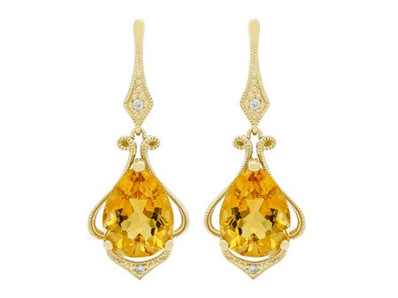 14KY London Blue Topaz Dia Dia-E08292