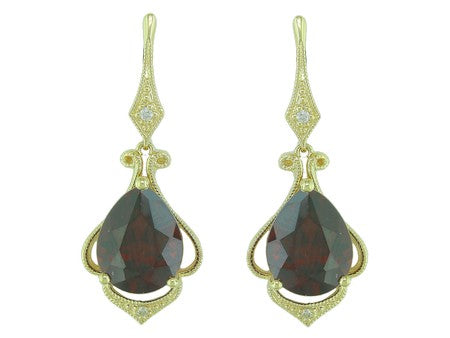 14KY London Blue Topaz Dia Dia-E08292