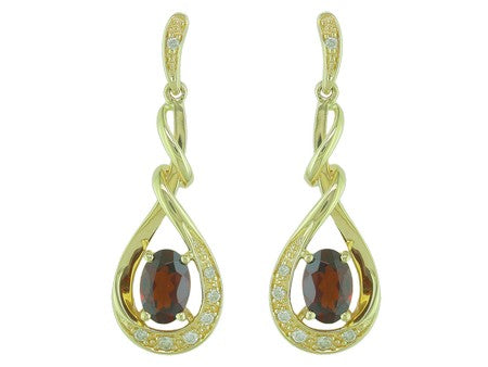 14KY Peridot Dia Dia-E09075