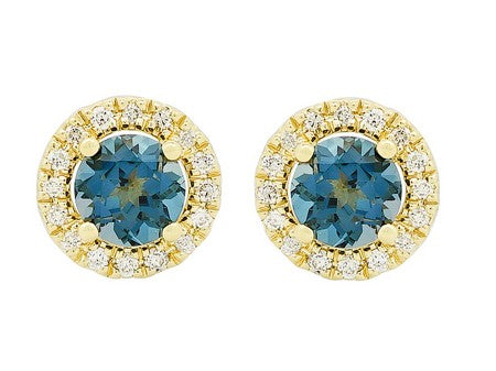 14KY Green Amethyst Dia Dia-E09321