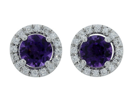 14KW Amethyst Dia Dia-E10025