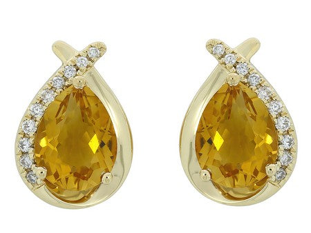 14KW London Blue Topaz Dia Dia-E10145