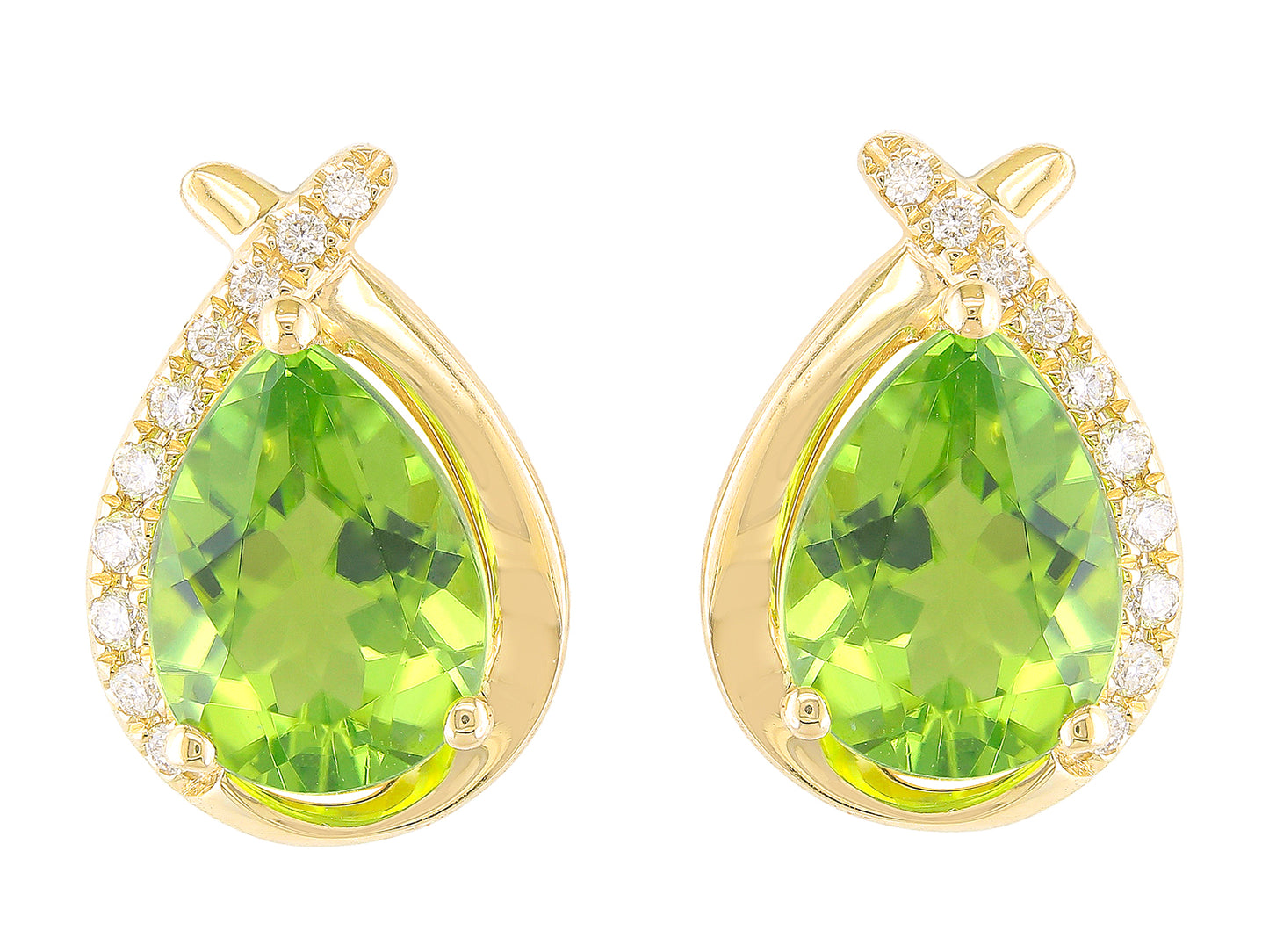 14KW London Blue Topaz Dia Dia-E10145