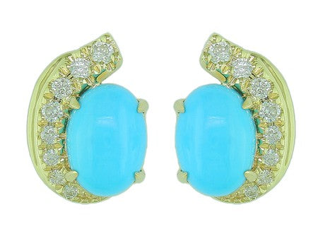 14KW Turquoise Dia Dia-E10375