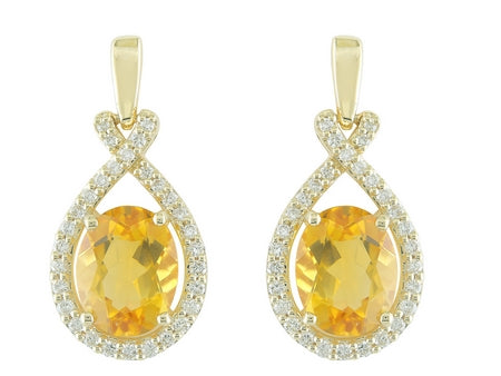 14KY Citrine Dia Dia-E10380