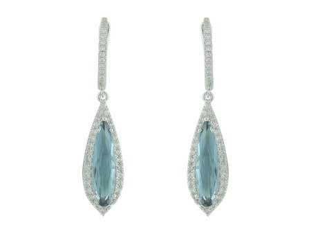 14KY London Blue Topaz Dia Dia-E10672