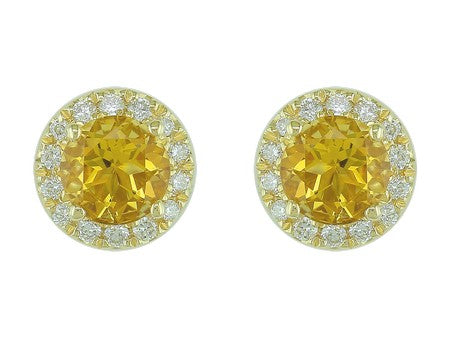 14KW Created Alexandrite Dia Dia-EE0726