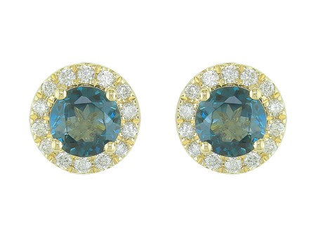 14KW Created Alexandrite Dia Dia-EE0726