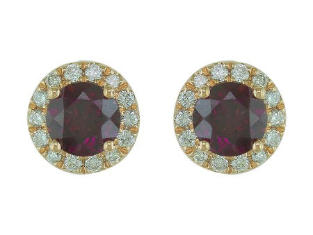 14KW Created Alexandrite Dia Dia-EE0726