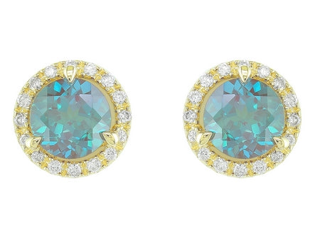 14KY Created Alexandrite Dia Dia-EE1908