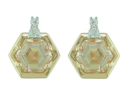 14KW Created Alexandrite Dia Dia-EE3926