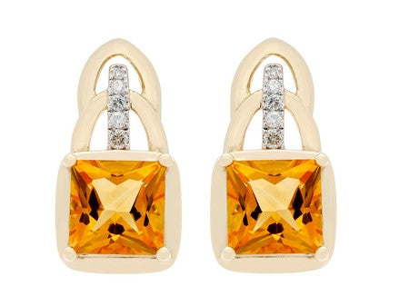 14KY+W Citrine Dia Dia-EG4101