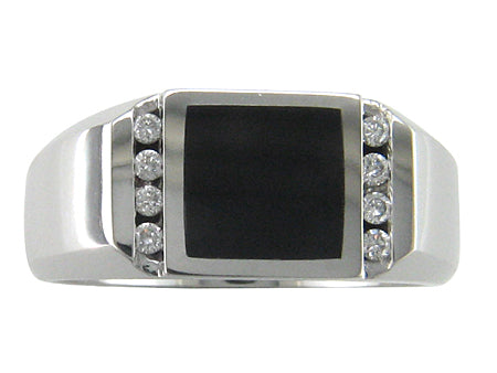 14KW Black Agate Dia Dia-G01470