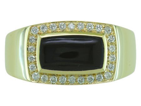 14KY Black Agate Dia Dia-G02162