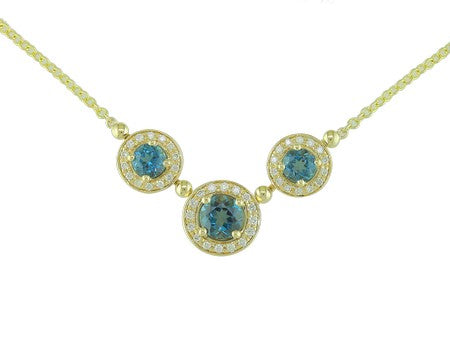 14KW London Blue Topaz Dia Dia-N02340