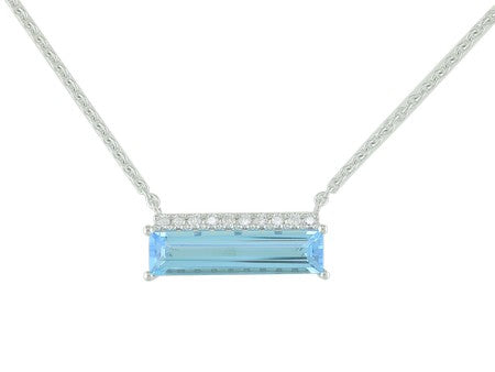 14KY London Blue Topaz Dia Dia-N03072