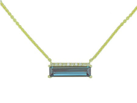 14KY London Blue Topaz Dia Dia-N03072