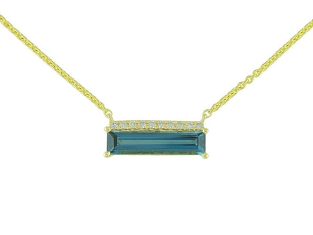 14KY London Blue Topaz Dia Dia-N03072