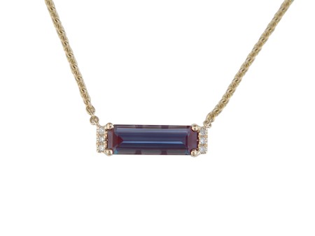 14KP Amethyst Dia Dia-N03073