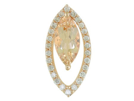 14KP Morganite Dia Dia-P06523