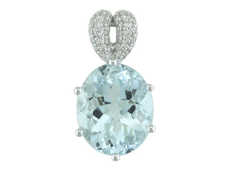 14KW Aquamarine Dia Dia-P15757