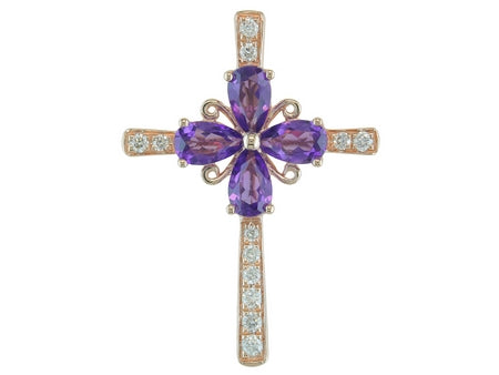 10KP Amethyst Dia Dia-P20667