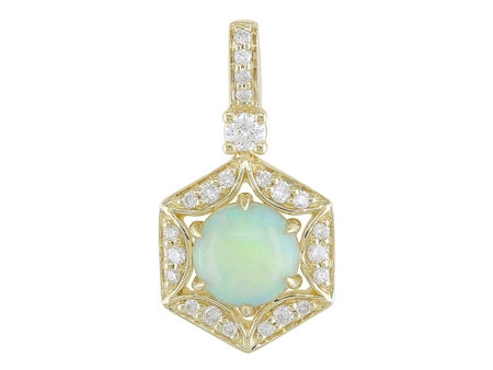 14KY Turquoise Dia Dia-P20787