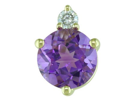 14KW Created Alexandrite Dia Dia-P20971