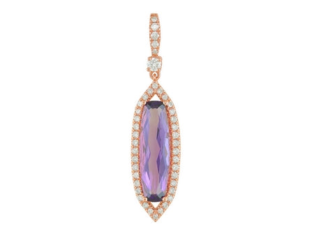 14KP Amethyst Dia Dia-P21284