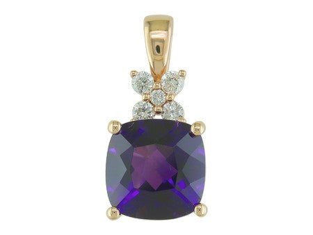 14KY London Blue Topaz Dia Dia-PE1394