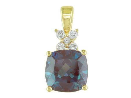 14KY London Blue Topaz Dia Dia-PE1394