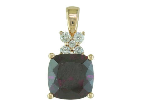 14KY London Blue Topaz Dia Dia-PE1394