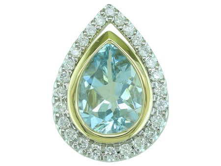 14KW Created Alexandrite Dia Dia-PE1907