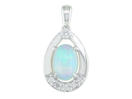 14KY+W Moon Stone Dia Dia-PE3383