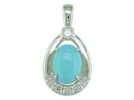 14KY+W Moon Stone Dia Dia-PE3383