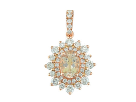 14KP Morganite Dia Dia-PE3395