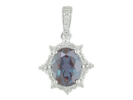 14KY London Blue Topaz Dia Dia-PE3876
