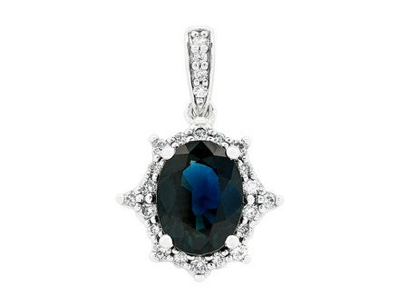14KY London Blue Topaz Dia Dia-PE3876