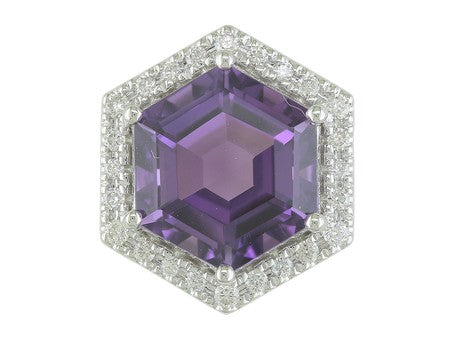 14KY London Blue Topaz Dia Dia-PE3922