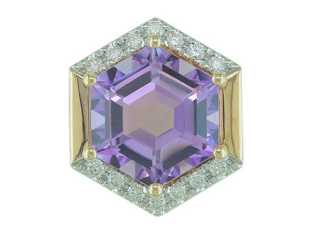 14KP+W Pink Amethyst Dia Dia-PE3923