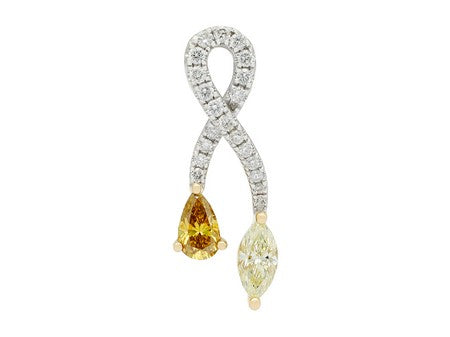 14KTT Natural Fancy Color Diamond Dia Dia-PG5085