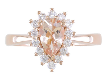 14KP Morganite Dia Dia-R01457