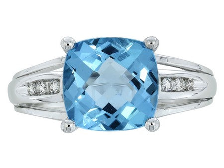 14KY London Blue Topaz Dia Dia-R07157