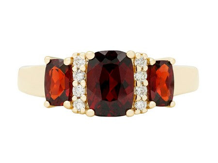 14KW Garnet Dia Dia-R14756