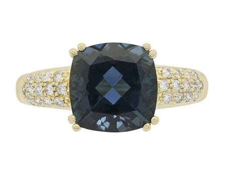 14KW London Blue Topaz Dia Dia-R14943