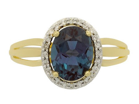 14KW Peridot Dia Dia-R17347