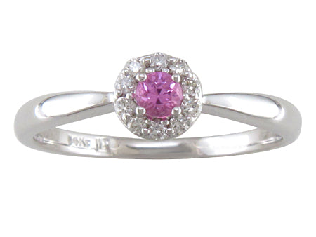 14KW Created Alexandrite Dia Dia-R19293