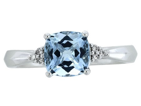 14KW London Blue Topaz Dia Dia-R20388