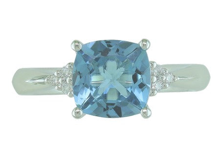 14KW London Blue Topaz Dia Dia-R20388